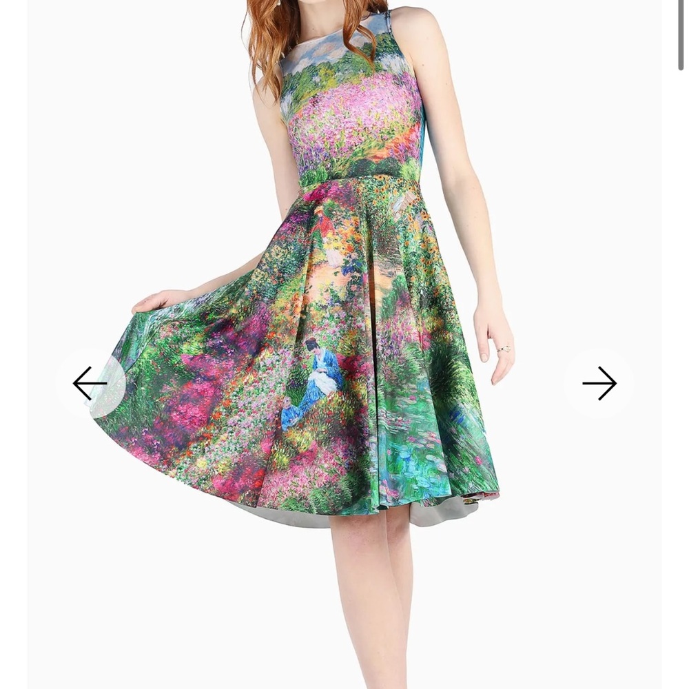 BlackMilk Montage Monet Princess Midi Dress